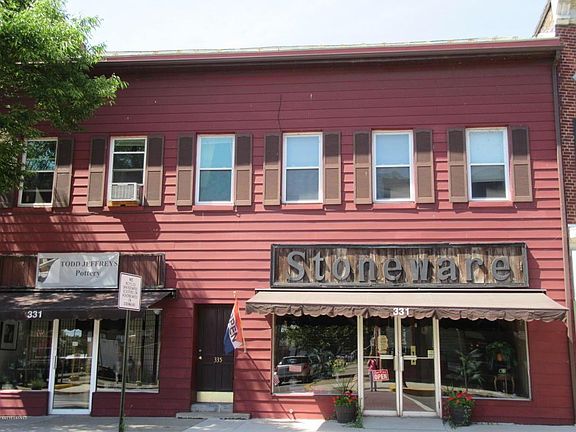 Front of building showing both units