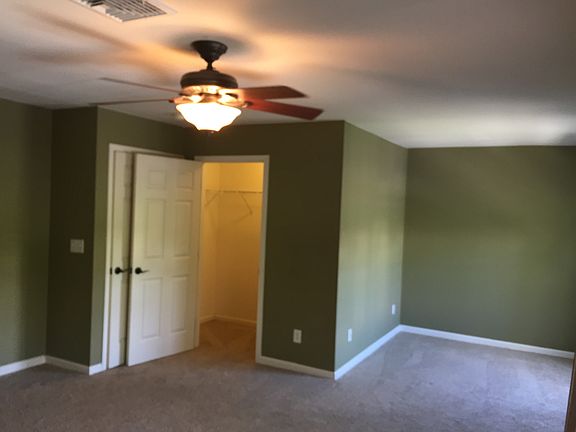 Walk in closet in master