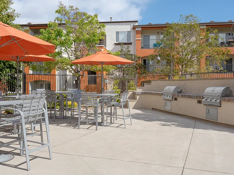Fire up the grill and enjoy outdoor dining with friends.