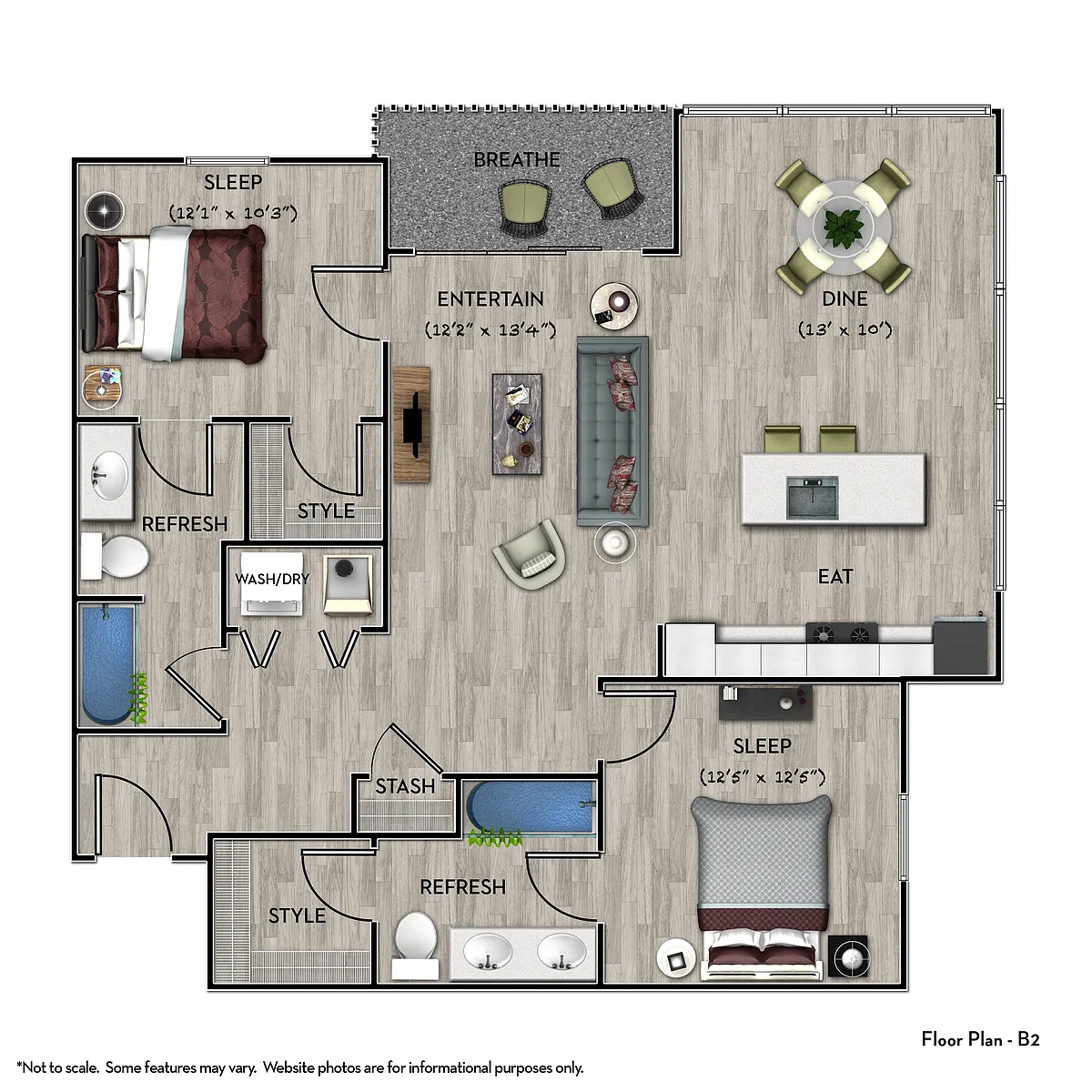 Floor plan B2 LUXE