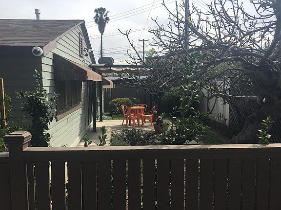 Yard and patio area