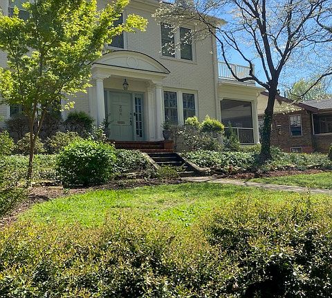 Front of the house, overlooking Green Park