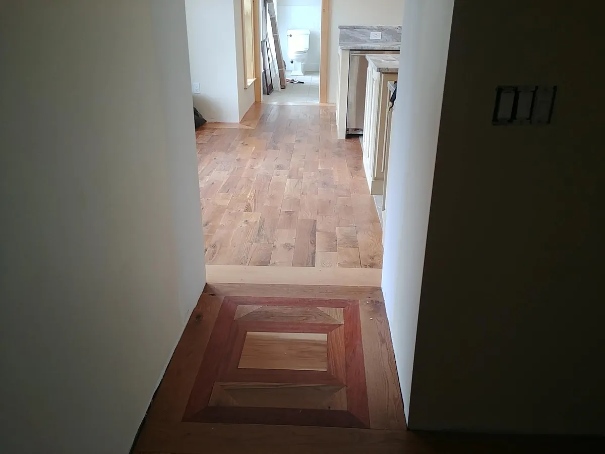Custom hardwood detail in transition - 66 Province St #2