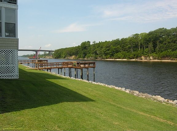 One of the Community Decks Overlooking Waterway