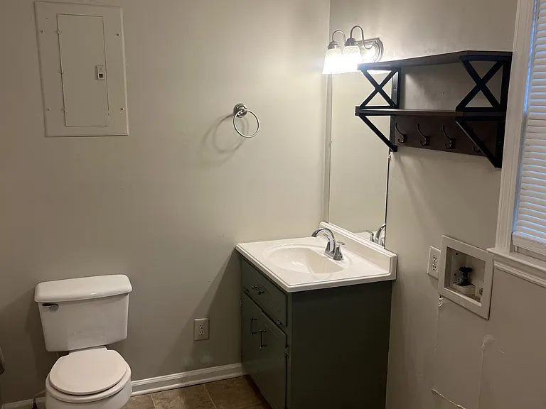 Bathroom with Washer/Dryer Hook Ups