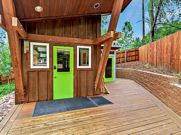 The deck space is generous and private.