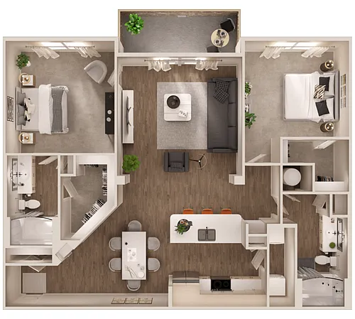 Floor plan 3B4