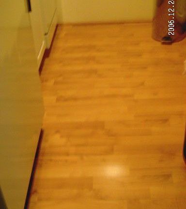 Hardwood Laminate floor in Kitchen