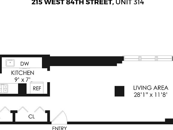 2nd image of 215 W 84th St APT 314
