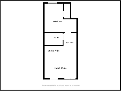 Floor plan 1 Bed 1 Bath