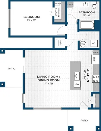 Floor Plan 1D | Seasons at Franklin | Apartments in Franklin, WI Floor Plan 1D | Seasons at Franklin | Apartments in Franklin, WI