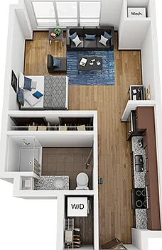 The Bridges Dinkytown S1 Studio Floor Plan The Bridges Dinkytown S1 Studio Floor Plan