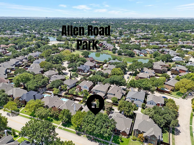 Allen Road park is a short walk away, featuring a greenspace, play ground, and pavilion