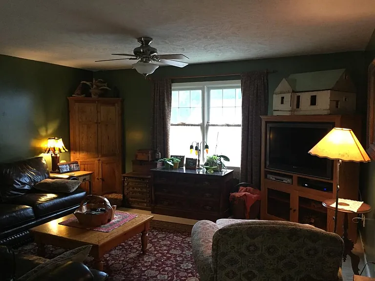 Closer view of living area
