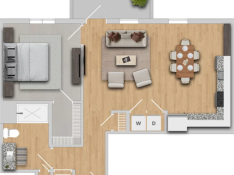 Apple | 1x1 | 762 sf Apple | 1x1 | 762 sf