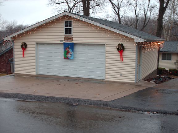 Detached two car garage