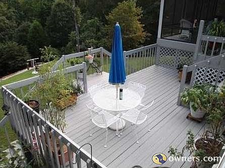 Rear yard sitting area