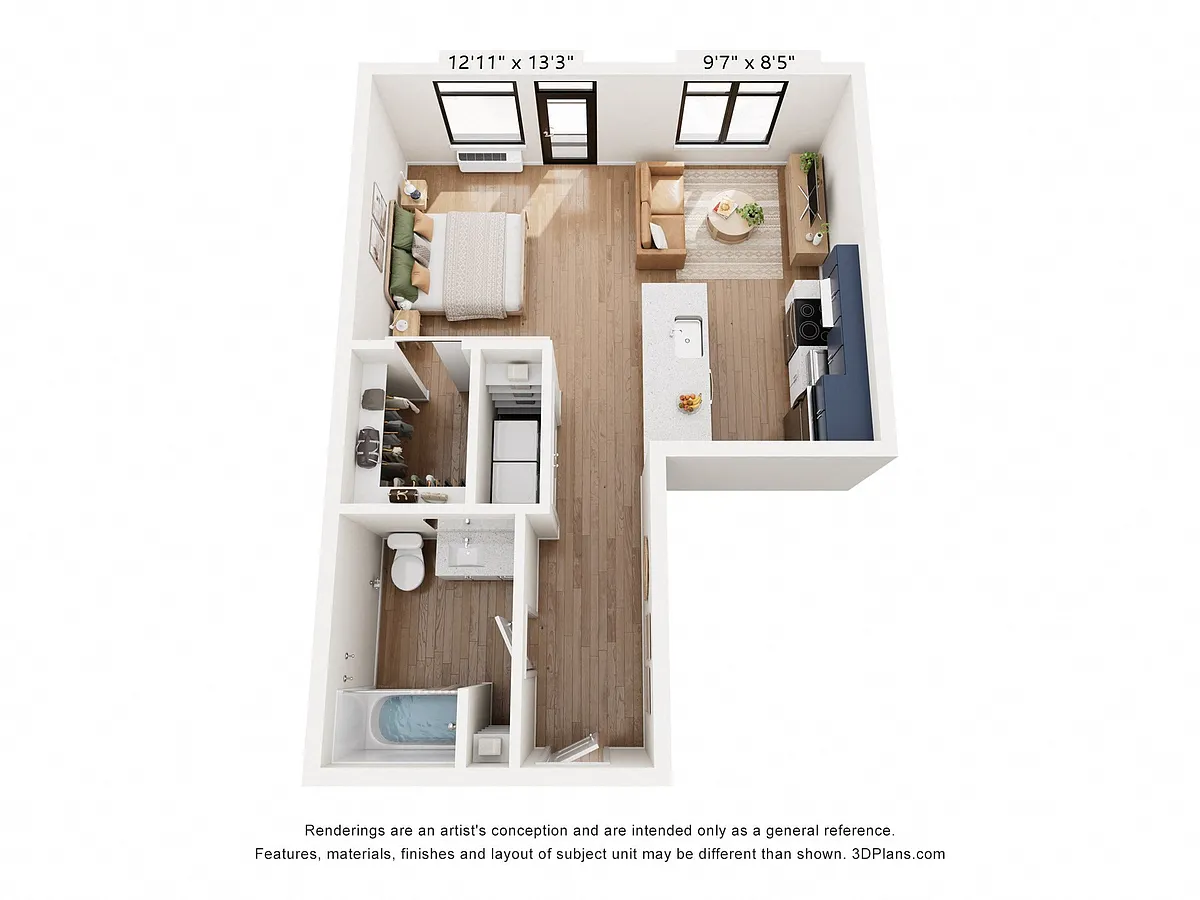 Floor plan S1 Studio