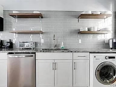 In kitchen washer and dryer