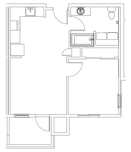 Floor plan One Bedroom