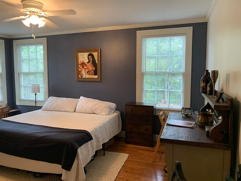 Master bedroom - roomy with nice size closet, wood floors