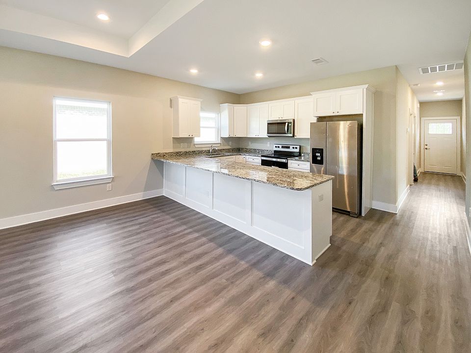 Kitchen with bar seating