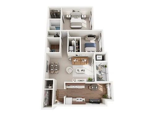 Floor plan 2x1 - Silver