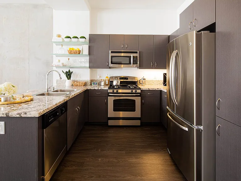 Kitchen at 1600 Vine in Hollywood, CA.