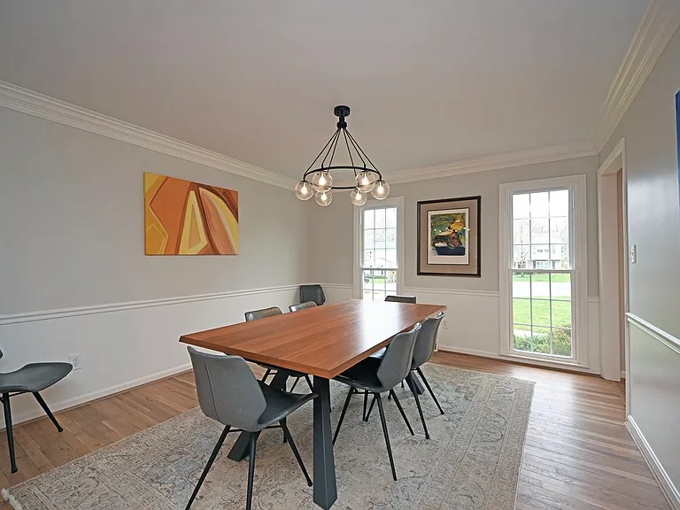 Dining room open to kitchen