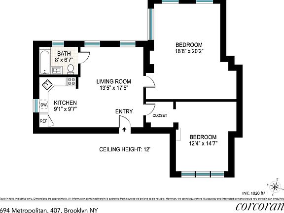 2nd image of 694 Metropolitan Ave APT 407