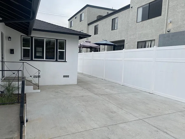 front of property