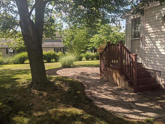 Wraparound paver patio
