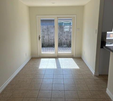 Dining Room with New Sliding Glass Door
