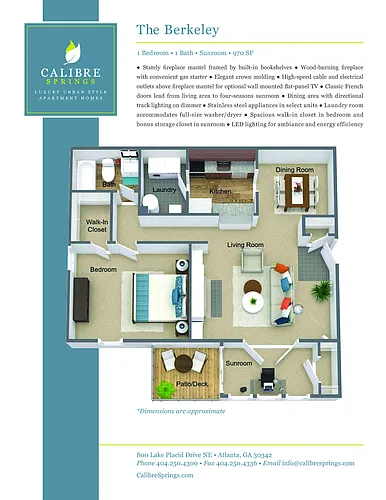 Floor plan Berkeley Classic