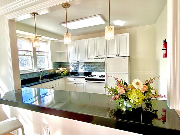 Kitchen with open counter to Living Room