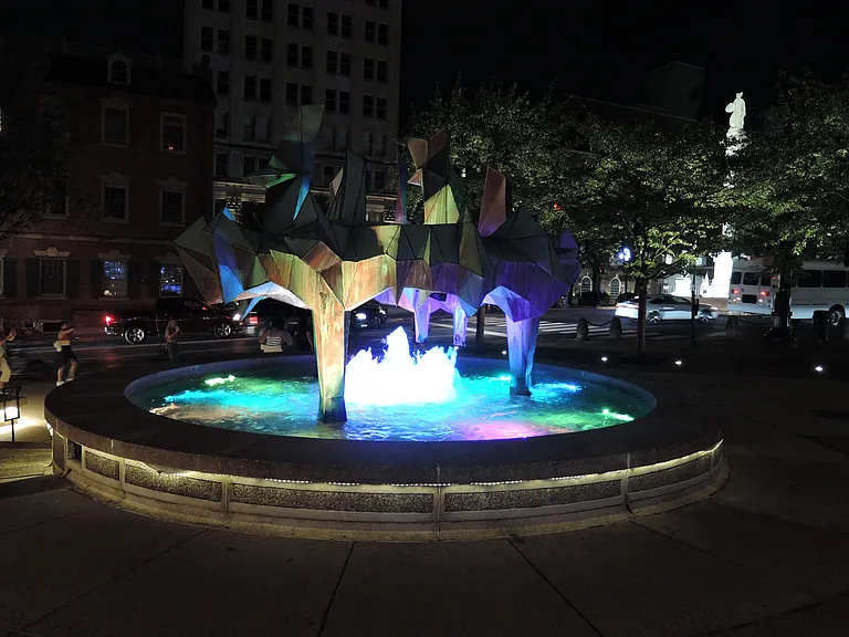 Fountain At Penn Square, One And A Half Blocks From Apartment