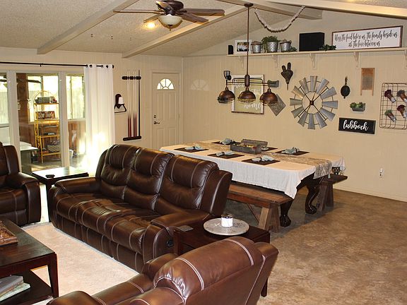 open living/dining room 