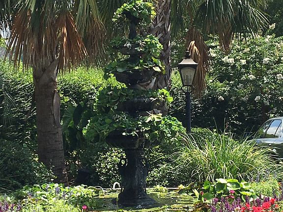 beautiful fountain entrance