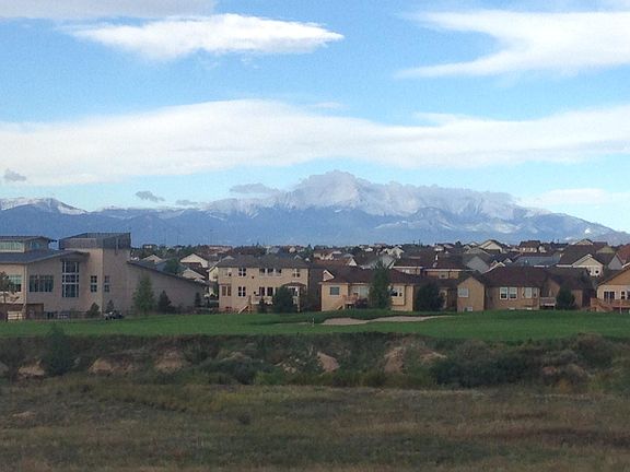 Pikes Peak/ Meridian Ranch Rec center View