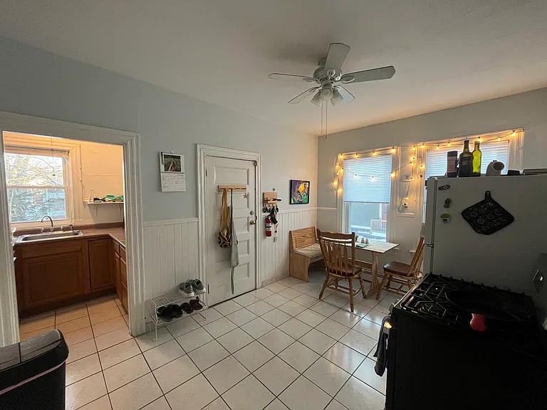 Kitchen with sink/pantry area (being completely redone by the end of April with new upper and lower cabinets, granite countertops, tiled backsplash); dishwasher and garbage disposal