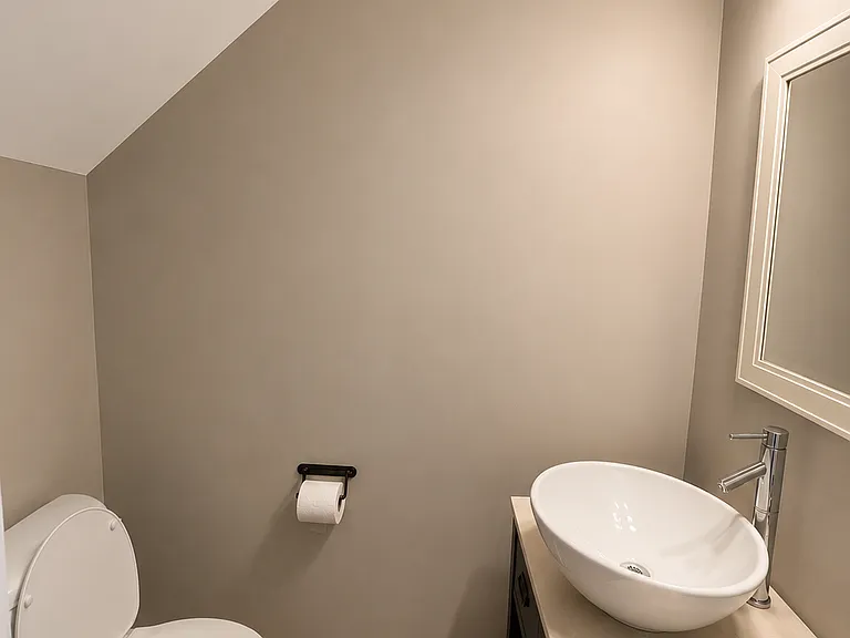 Downstairs powder room