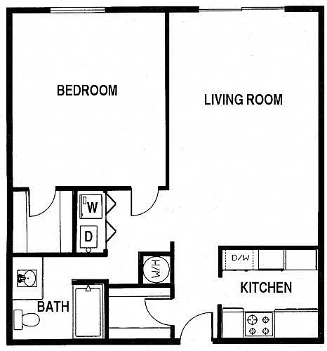 Floor plan 1X1