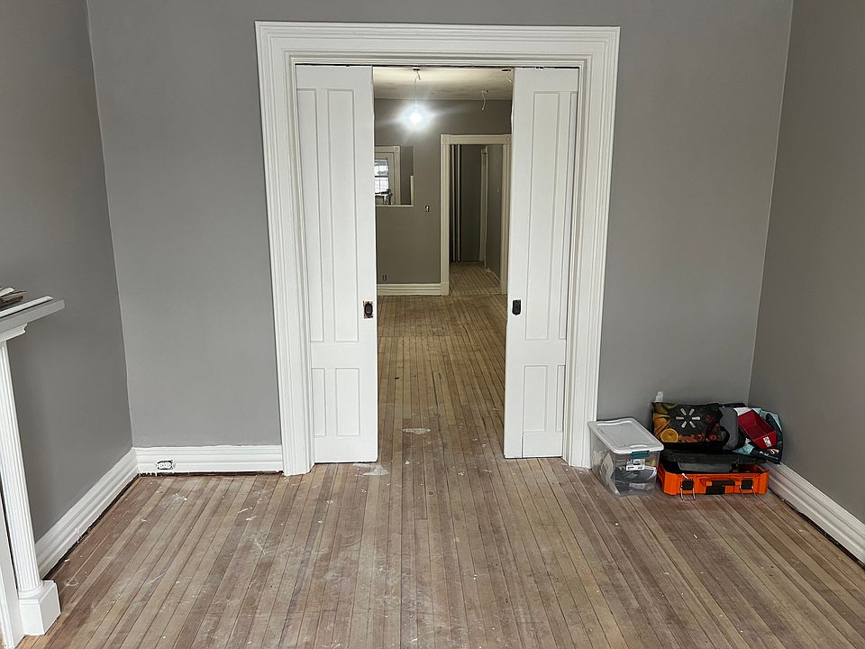 Pocket doors leading to livingroom.