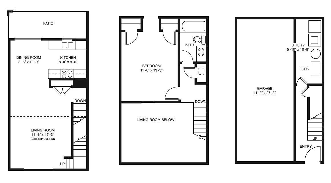 Floor plan Cathedral Townhome