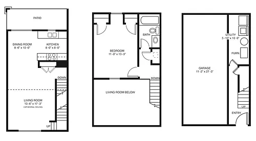 Floor plan Cathedral Townhome