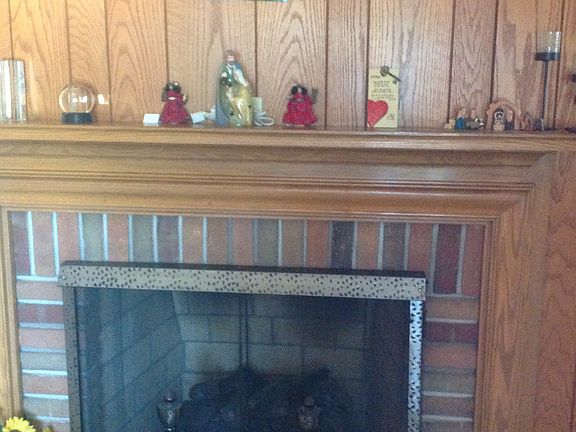 Dining room fireplace