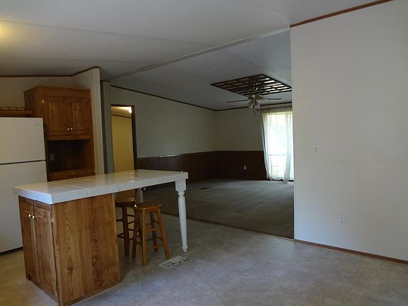 Kitchen view to living room