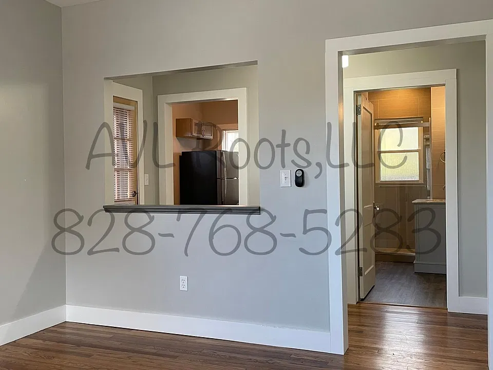 Living room / Bedroom looking into kitchen and bath