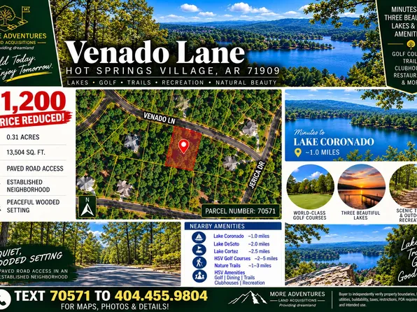 Venado Ln, Hot Springs Village, AR 71909