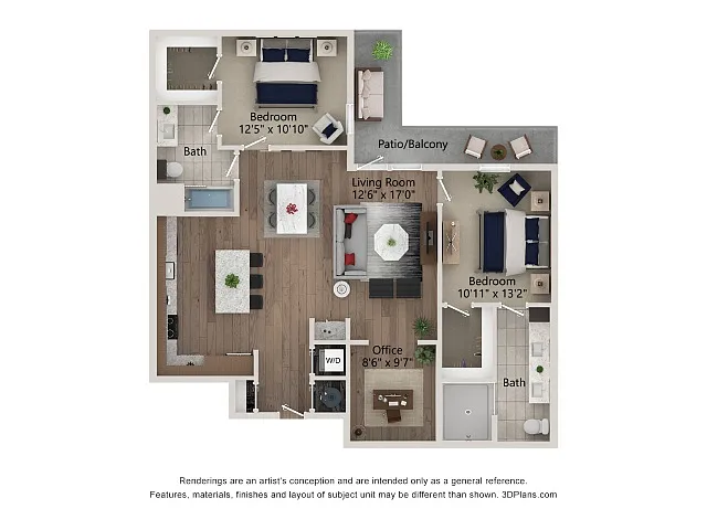 Floor plan B1D